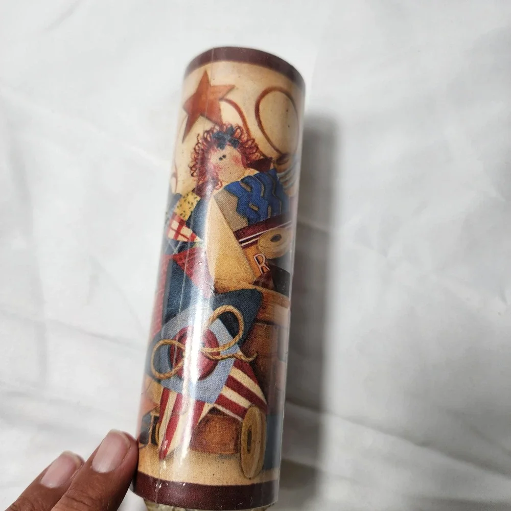 Vintag Primitive Americana Sewing Craft Wallpaper Border Roll 15ft x 5.9in 29164